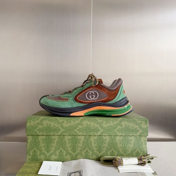 Gucci GG Run Men Green and Orange