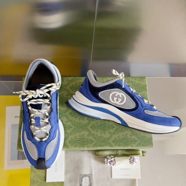 Gucci GG Run Men Blue and White