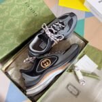 Gucci GG Run Men Black and Grey Orange