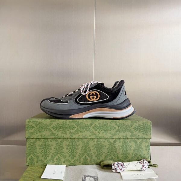 Gucci GG Run Men Black and Grey Orange