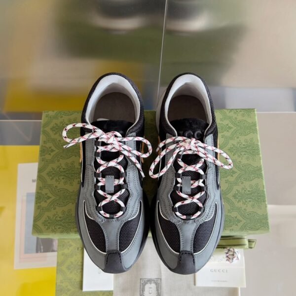 Gucci GG Run Men Black and Grey Orange