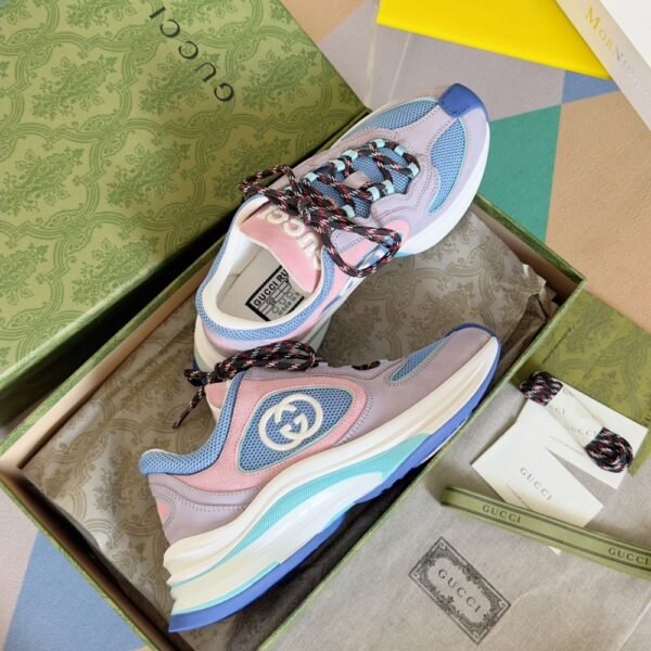 Gucci GG Run Women Blue and Pink