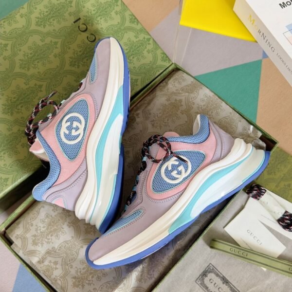 Gucci GG Run Women Blue and Pink