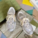 Gucci GG Run Gold Grey White