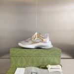 Gucci GG Run Gold Grey White