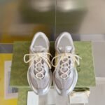 Gucci GG Run Gold Grey White