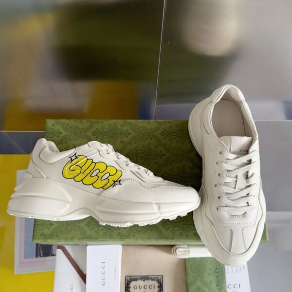 Gucci Rhyton GG Cream Yellow Word