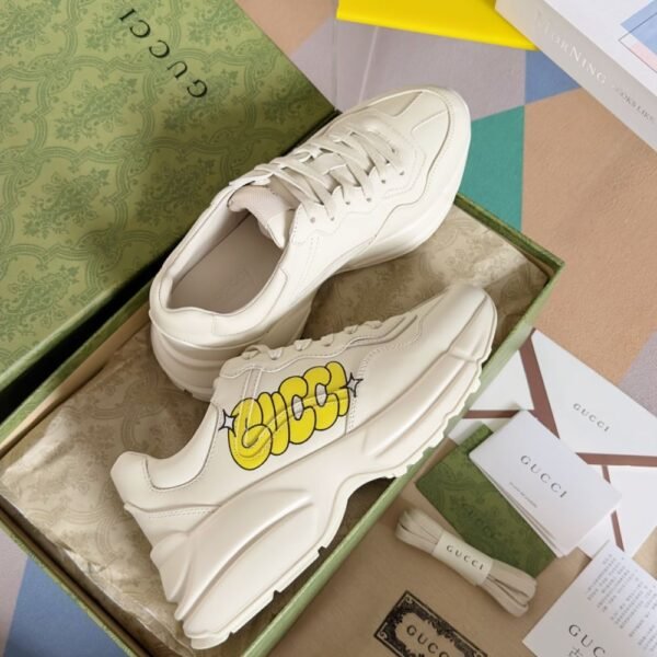 Gucci Rhyton GG Cream Yellow Word