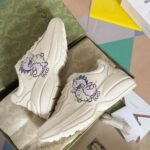 Gucci Rhyton GG Cream Pink Dragon