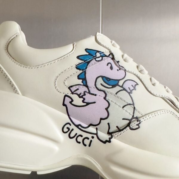 Gucci Rhyton GG Cream Pink Dragon