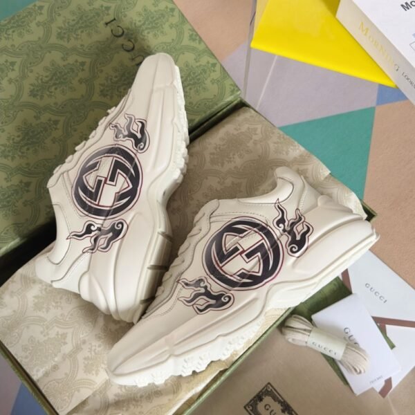Gucci Rhyton GG Cream Black