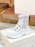 Alexander Mcqueen  Tread Slick Martin Boots White