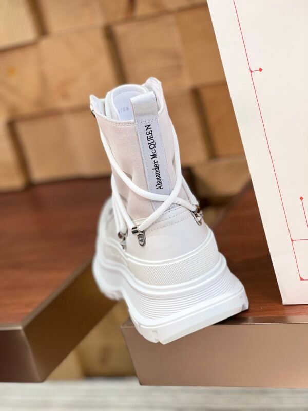 Alexander Mcqueen  Tread Slick Martin Boots White