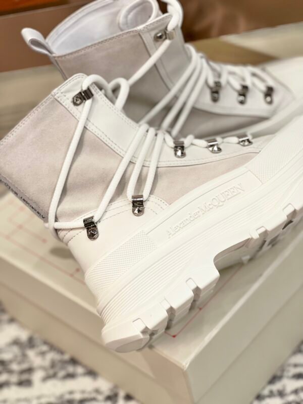Alexander Mcqueen  Tread Slick Martin Boots White