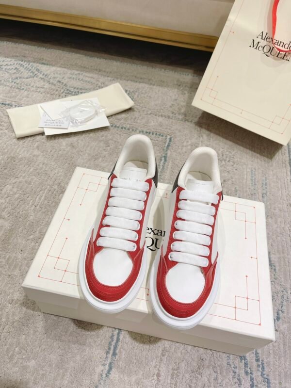 Alexander Mcqueen White and Red Black