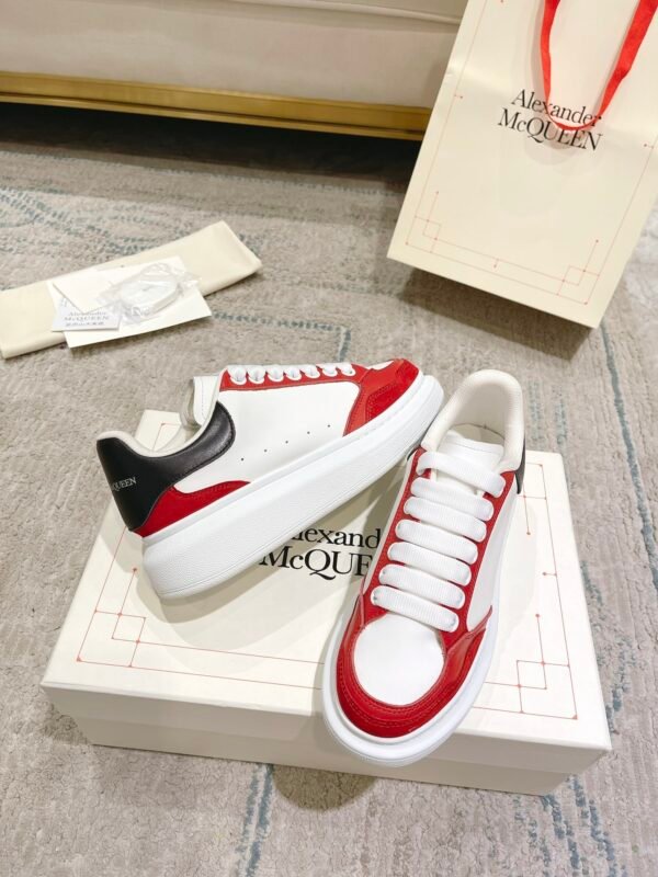 Alexander Mcqueen White and Red Black