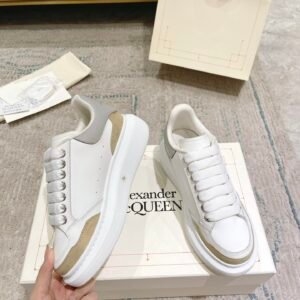Alexander Mcqueen  White and Khaki Grey