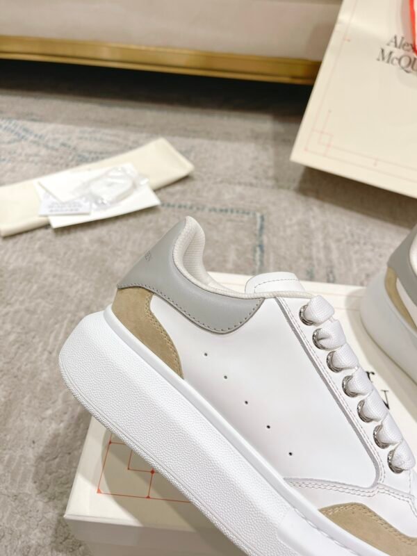 Alexander Mcqueen  White and Khaki Grey
