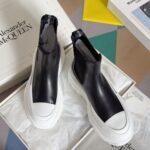 Alexander Mcqueen  Chelsea Boots White and Black