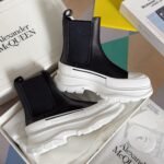 Alexander Mcqueen  Chelsea Boots White and Black