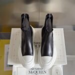 Alexander Mcqueen  Chelsea Boots White and Black