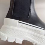 Alexander Mcqueen  Chelsea Boots White and Black