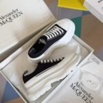 Alexander Mcqueen  Tread Slick  Black and White