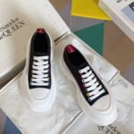 Alexander Mcqueen  Tread Slick  White and Red Black