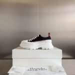 Alexander Mcqueen  Tread Slick  White and Red Black
