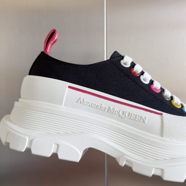 Alexander Mcqueen  Tread Slick  White and Red Black