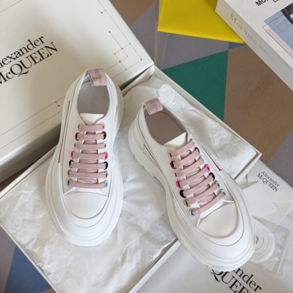 Alexander Mcqueen  Tread Slick  White and Red