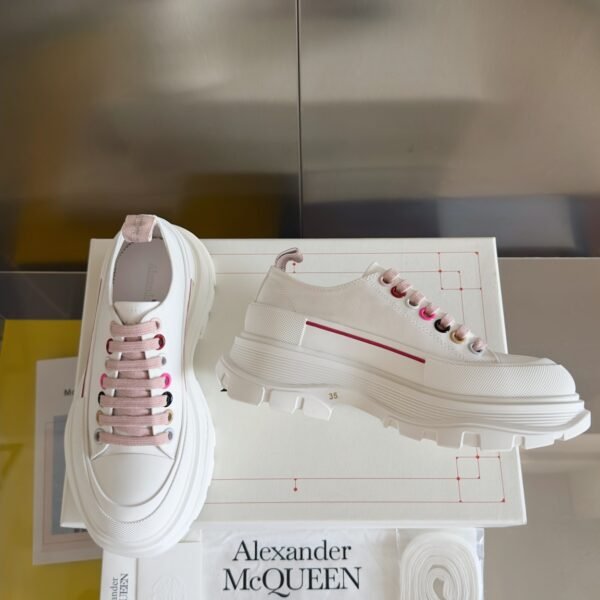 Alexander Mcqueen  Tread Slick  White and Red