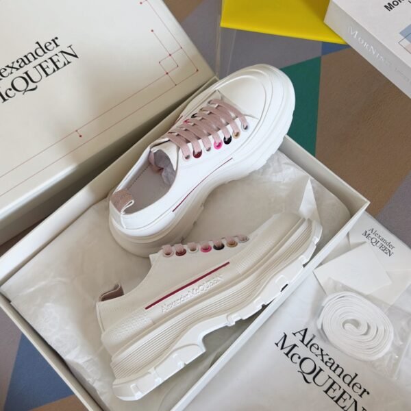 Alexander Mcqueen  Tread Slick  White and Red