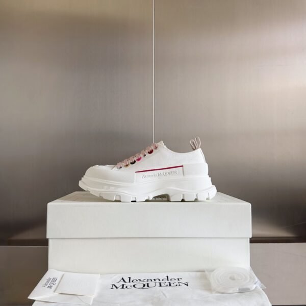 Alexander Mcqueen  Tread Slick  White and Red