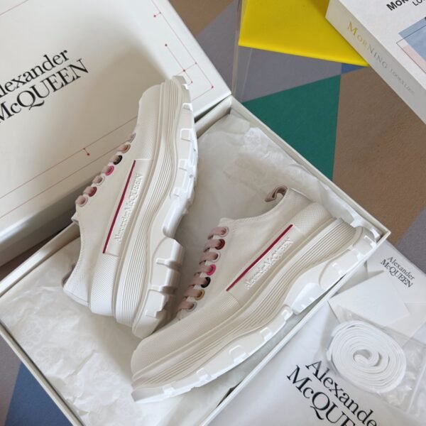 Alexander Mcqueen  Tread Slick  White and Red