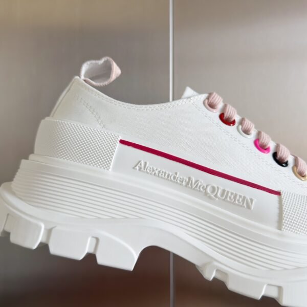 Alexander Mcqueen  Tread Slick  White and Red