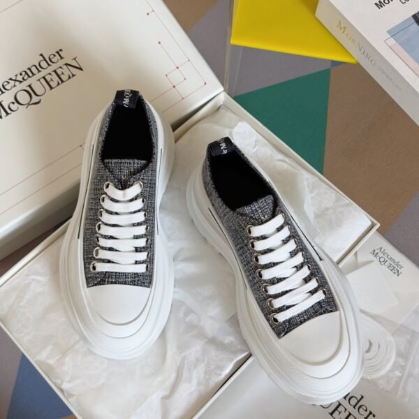 Alexander Mcqueen  Tread Slick  Grey and White
