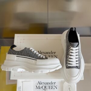 Alexander Mcqueen Tread Slick Grey and White