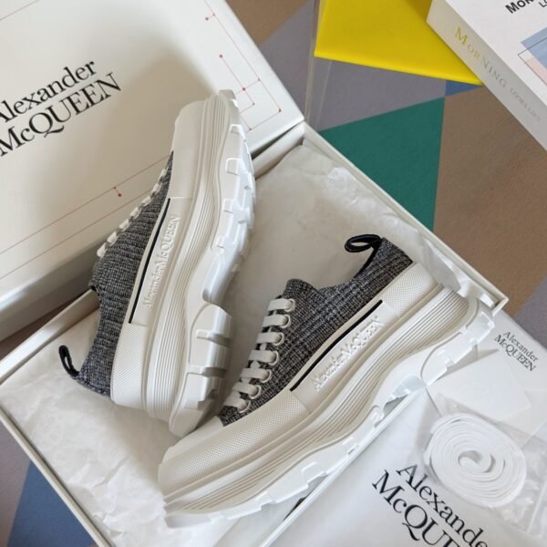 Alexander Mcqueen  Tread Slick  Grey and White