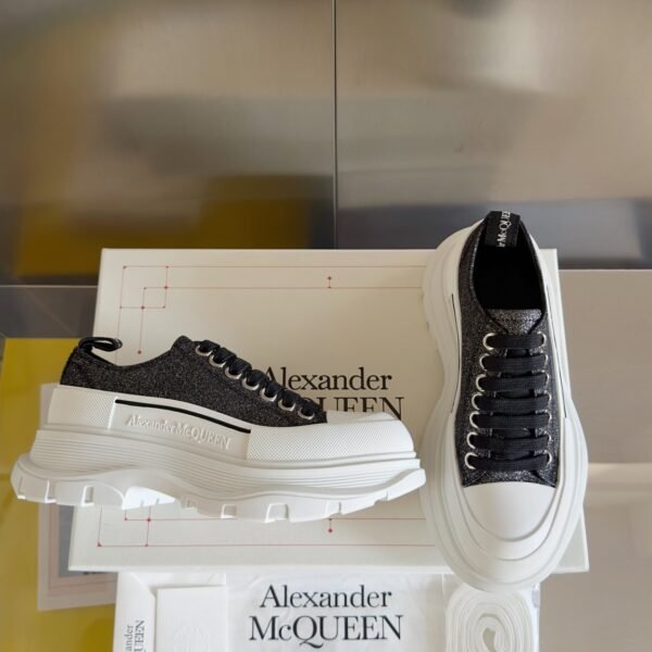 Alexander Mcqueen  Tread Slick  Black and White