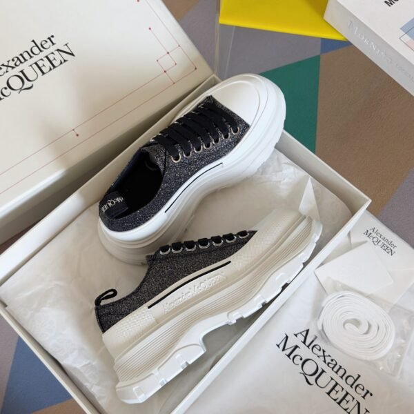 Alexander Mcqueen  Tread Slick  Black and White