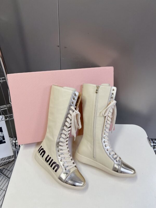 Miu Miu Taekwondo Shoes Sneaker Gold Long