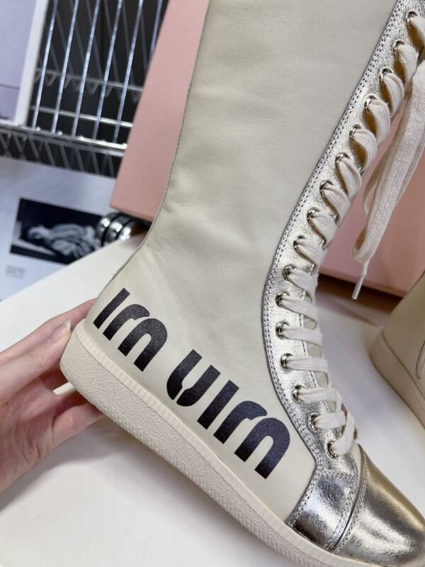 Miu Miu Taekwondo Shoes Sneaker Gold Long