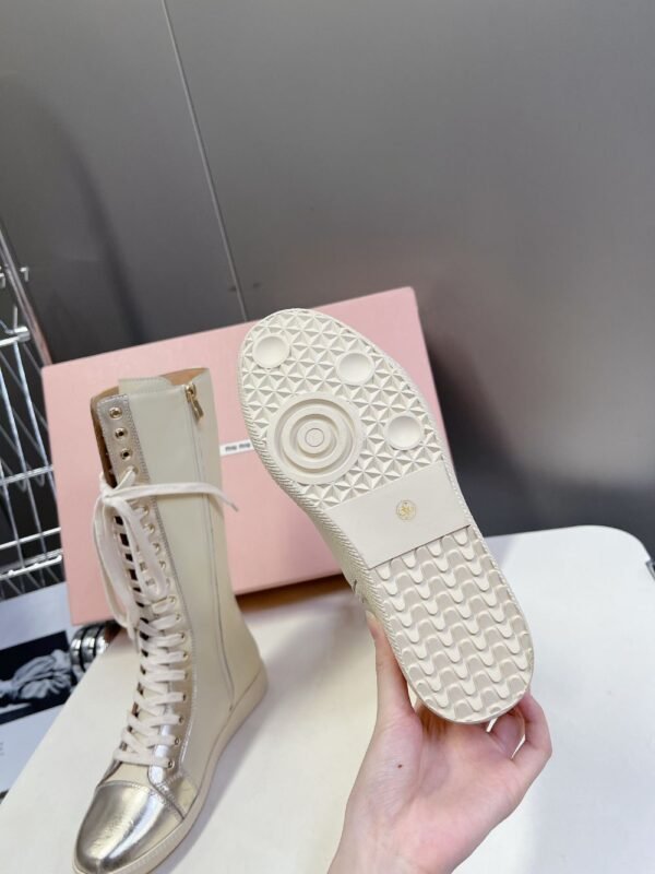 Miu Miu Taekwondo Shoes Sneaker Gold Long