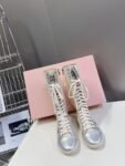 Miu Miu Taekwondo Shoes Sneaker Silver Long