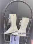 Miu Miu Taekwondo Shoes Sneaker Silver Long