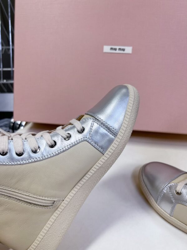 Miu Miu Taekwondo Shoes Sneaker Silver Long