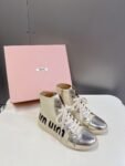 Miu Miu  Taekwondo Shoes Sneaker Gold Medium