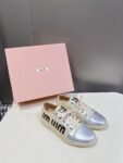 Miu Miu  Taekwondo Shoes Sneaker Silver Low
