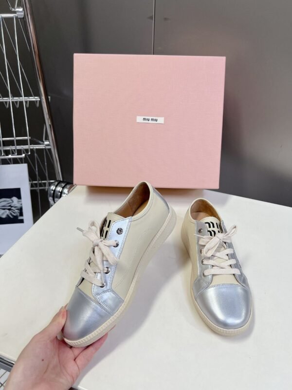 Miu Miu  Taekwondo Shoes Sneaker Silver Low
